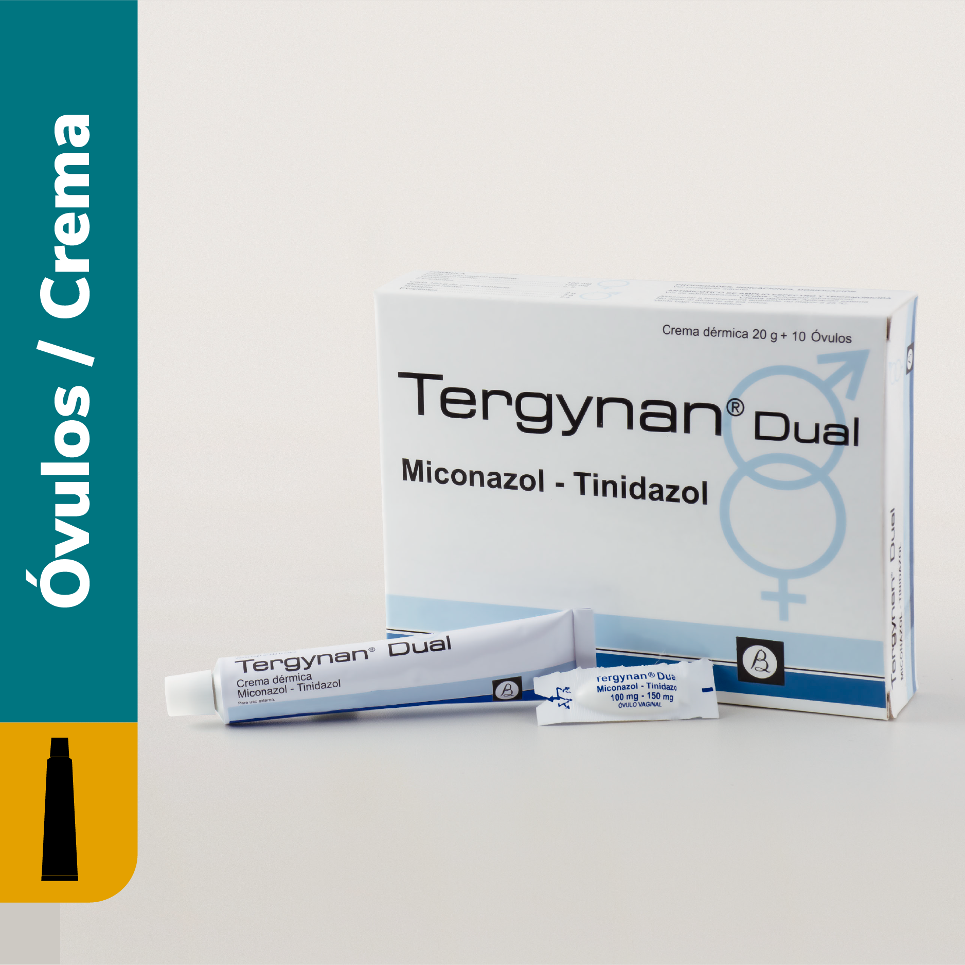 TERGYNAN DUAL X 10 OVULOS & CREMA X 20G